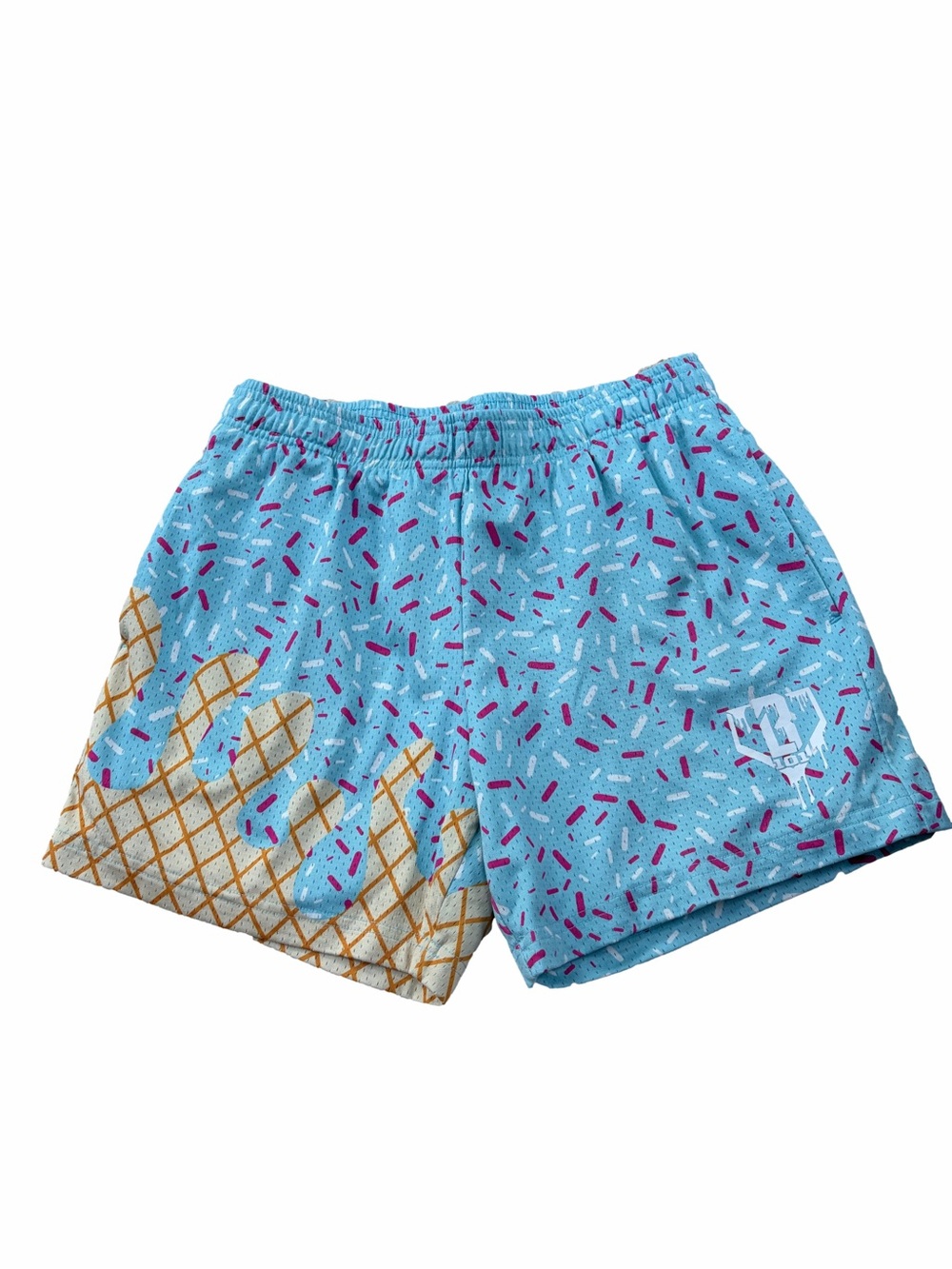 Baseball Lifestyle 101 Adult Size Small Ice Cream Sprinkles Athletic Shorts
